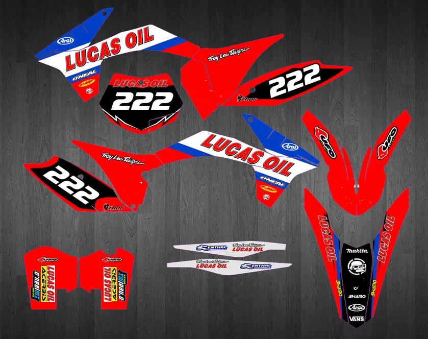 Бесплатные пользовательские цифры Имя Наклейки графические наклейки для KTM 125 150