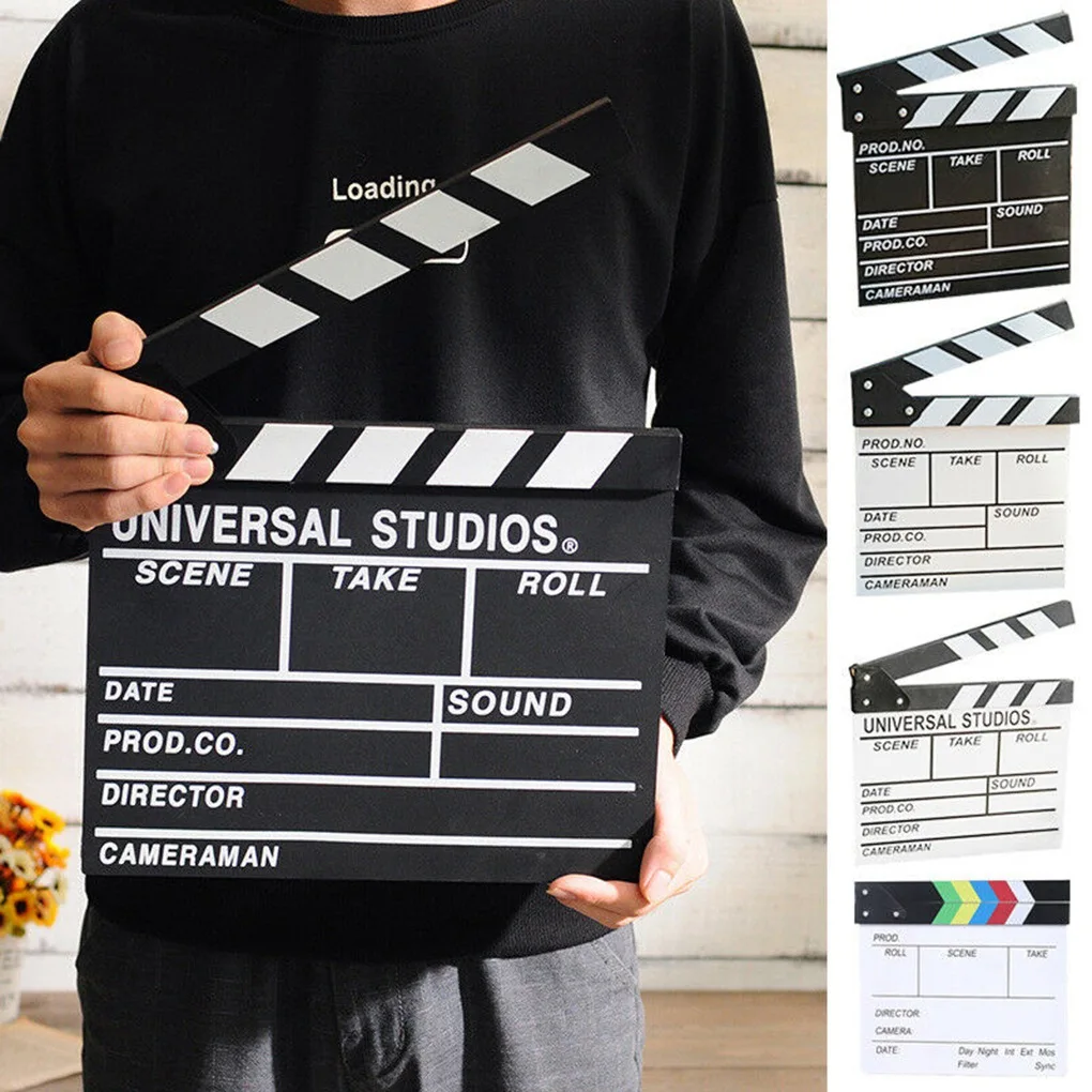 Режиссер фильм Clapboard сцена действия Хлопушка доска деревянный сланец L