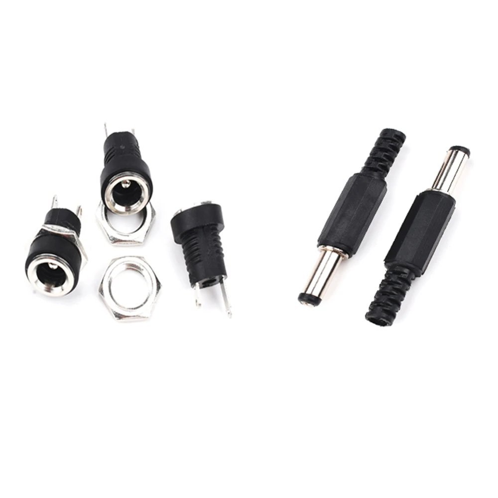 10 шт./лот DC022B DC005 разъем питания постоянного тока 2 1x5 5 5x5 Гнездовой Jack + штекер
