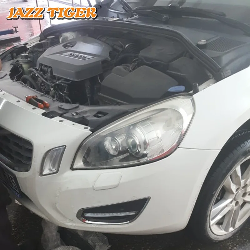 Для Volvo S60 V60 2011 2012 2013 светильник с Стиль реле Водонепроницаемый матовый АБС