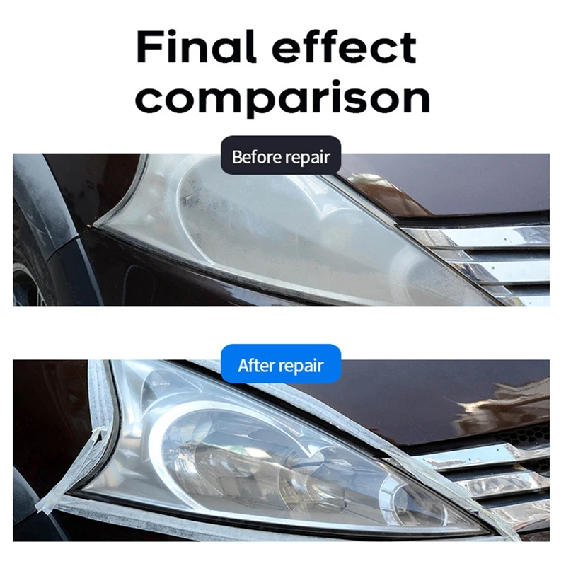 

30ML Car Headlight Maintenance Repair Fluid Clean Retreading Agent Lens Restorer Yellowing Polishing Anti-scratch Car Accessiors