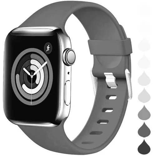 Спортивный ремешок для apple watch band 44 мм/42 мм apple watch 5 4 3 band iwatch band 5 4 3 2 correa 40 мм/38 мм браслет ремешок для часов - Цвет ремешка: fog