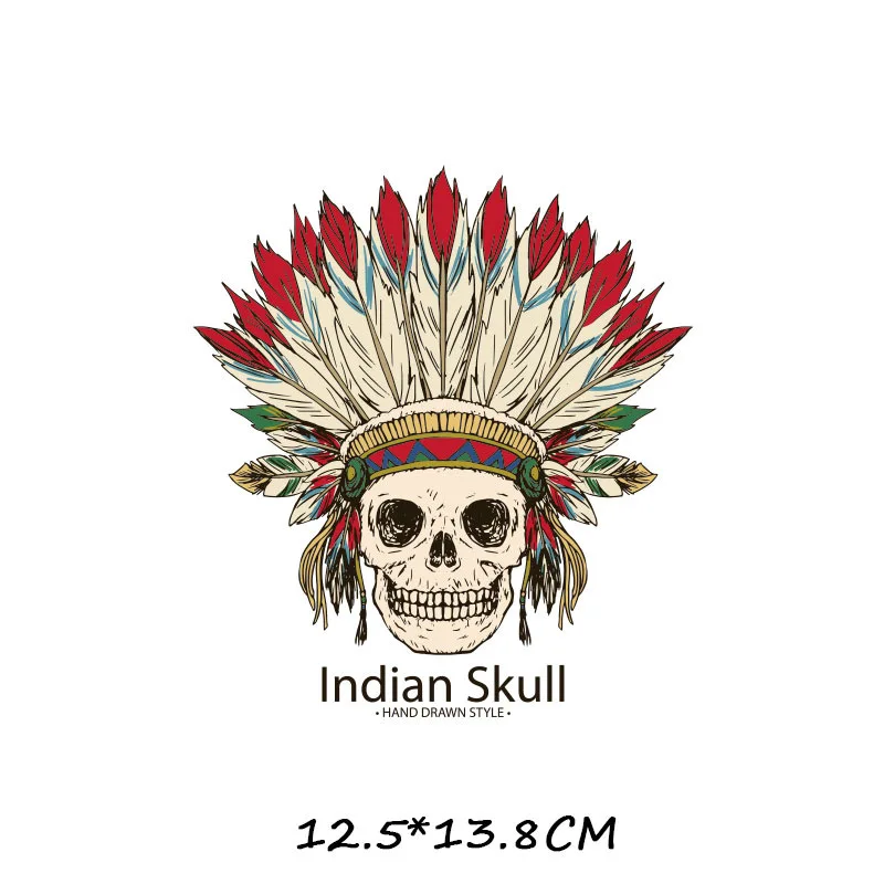 Нашивки с изображением сахарного черепа на одежду в стиле панк мультяшный