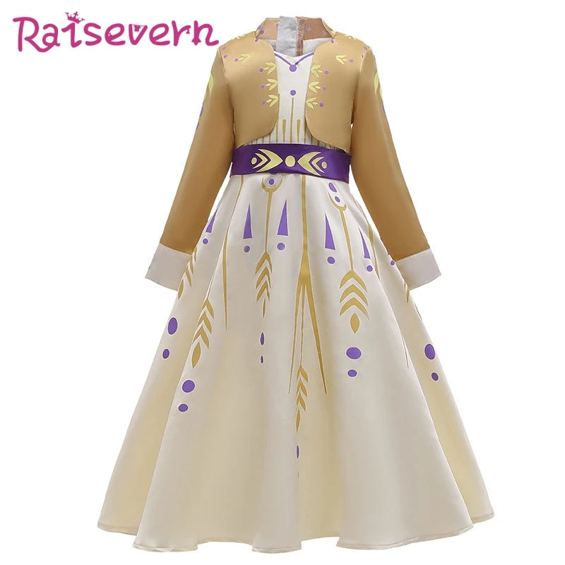 Raisvern/элегантное платье принцессы Эльзы для костюмированной вечеринки платья
