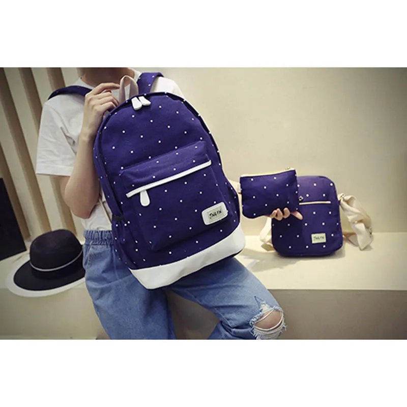 Свежий холщовый женский рюкзак для крупных девушек Студенческая сумка книг с