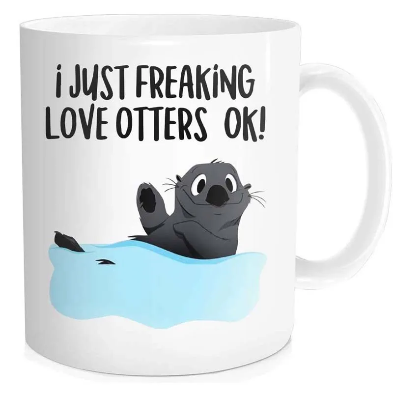 Я просто волную любовь выдры ок забавная кофейная кружка подарок на день