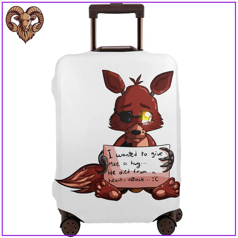 FNAF плюшевые Foxy аксессуары для путешествий Защитная крышка багажа винтажные