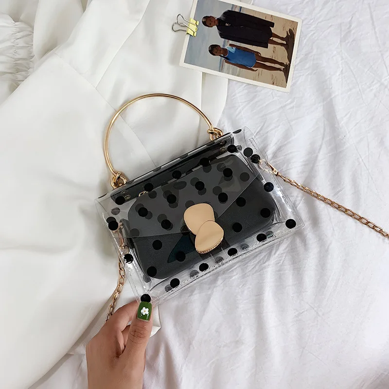 2019 Брендовые женские сумки-клатчи прозрачная сумка из прозрачного желеобразного