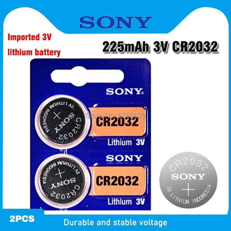 2 шт. sony CR2032 3 в 100% оригинальная литиевая батарея для часов с пультом
