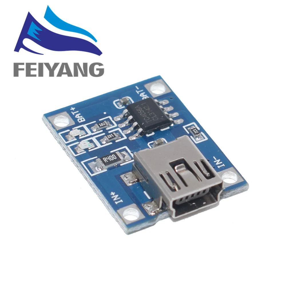 100 шт. Micro USB 5V 1A 18650 TP4056 модуль зарядного устройства литиевой батареи зарядная плата с защитой двойные функции 1A li-ion