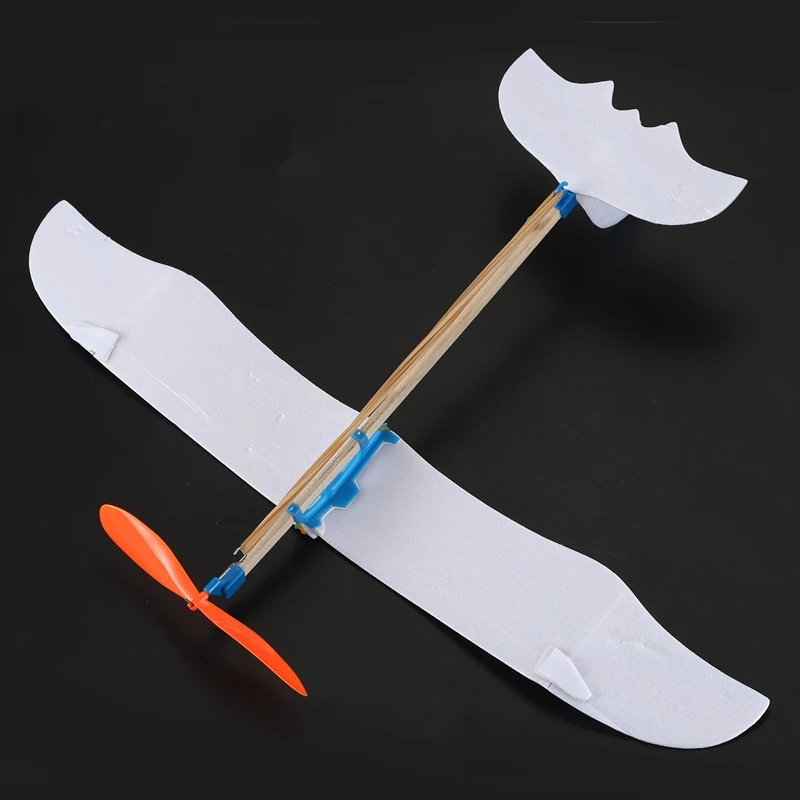 

Elastic Rubber Band Powered DIY Foam Plane Model Kit Aircraft Educational Toy