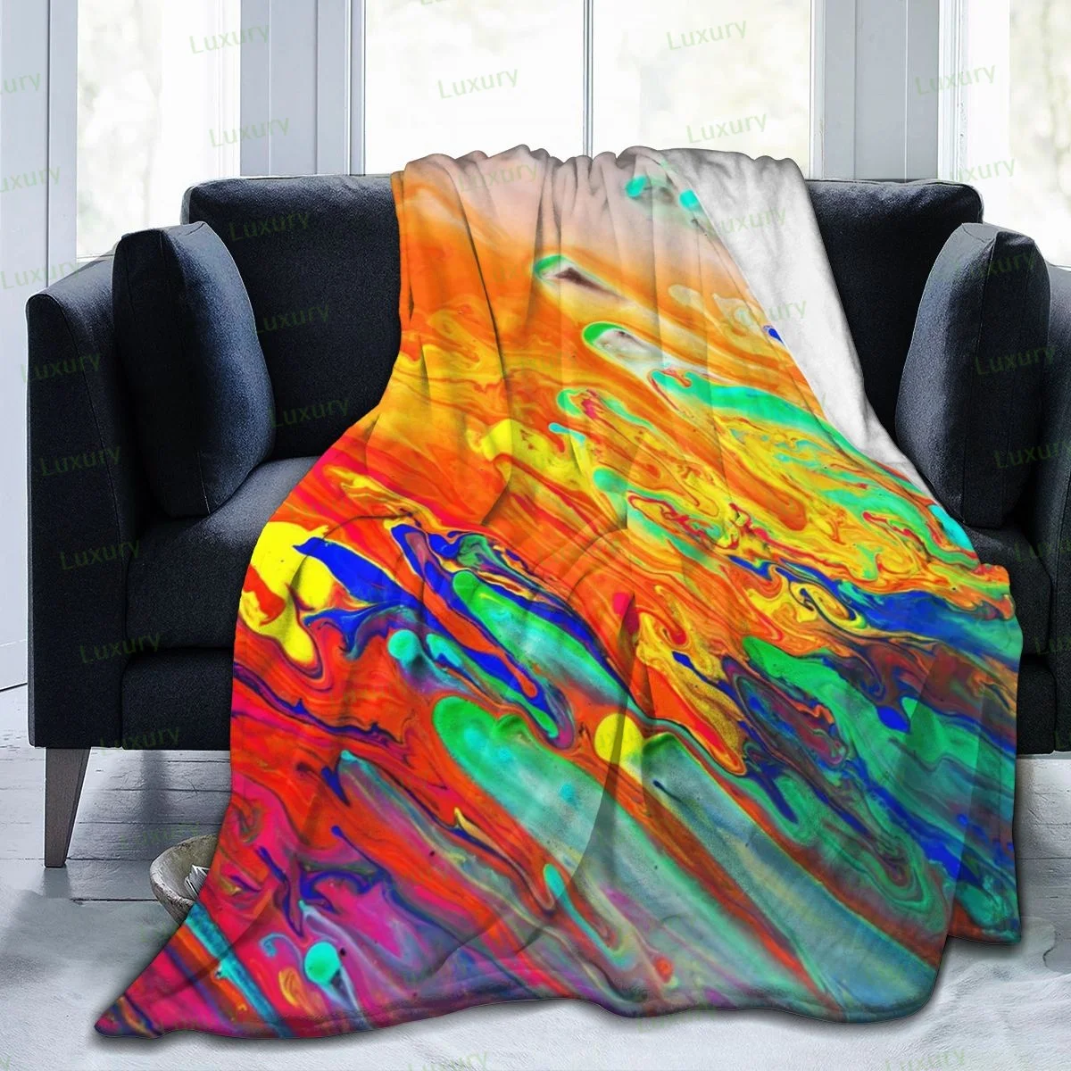Soft Blanket Cool Cartoon Ultra-Soft Micro Fleece Cozy Sofa Bedroom Blanket