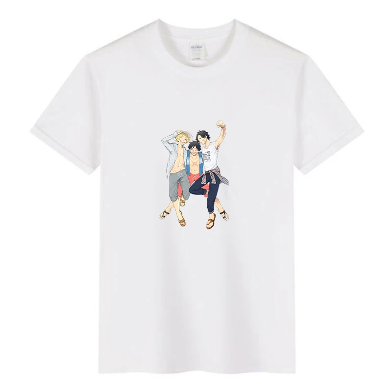 

Kids T-Shirt Boys Clothes One Piece Anime Printing 2021 Summer Harajuku Tops 3-14T Girl's Polos Street Wear Football Shirts