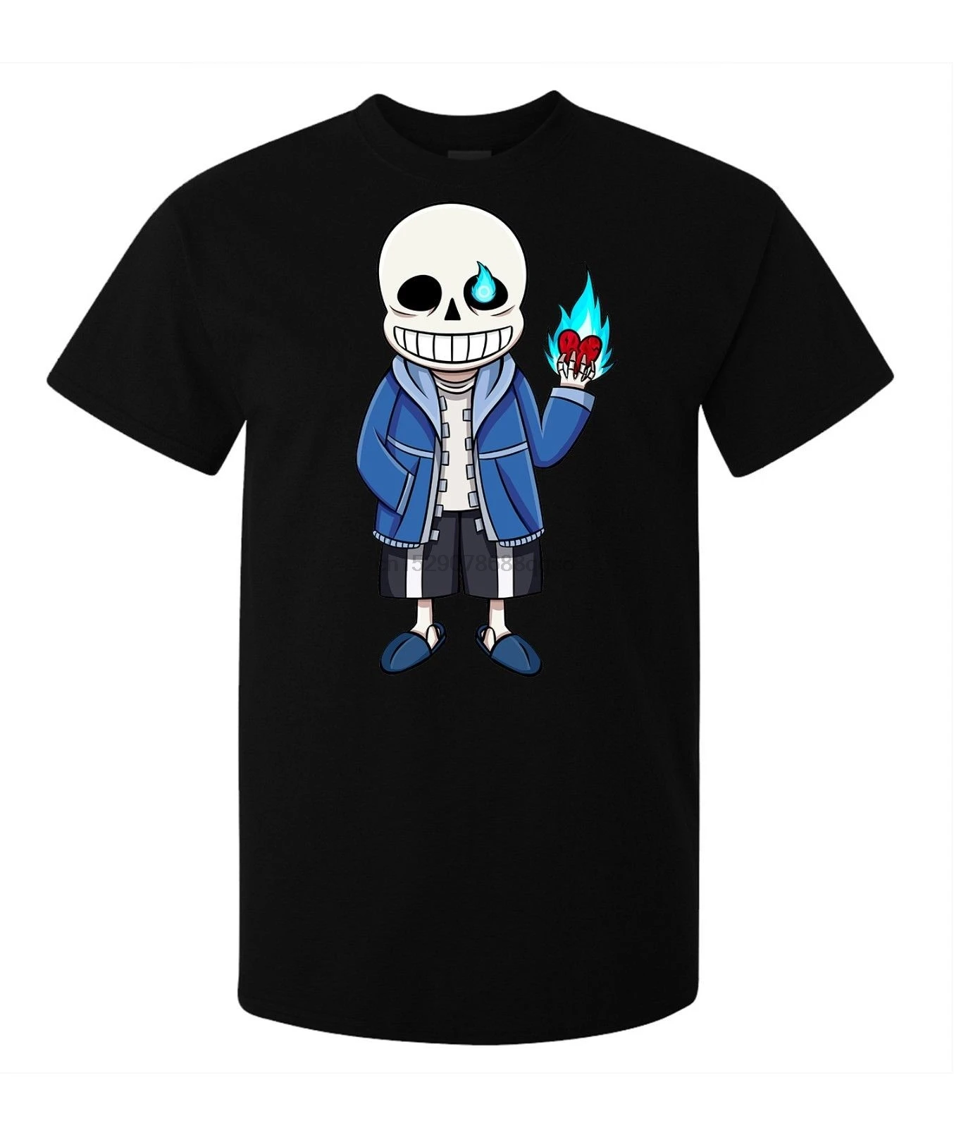 Undertale/видеоигра с персонажем скелета мужские (женские в наличии) футболка Черная