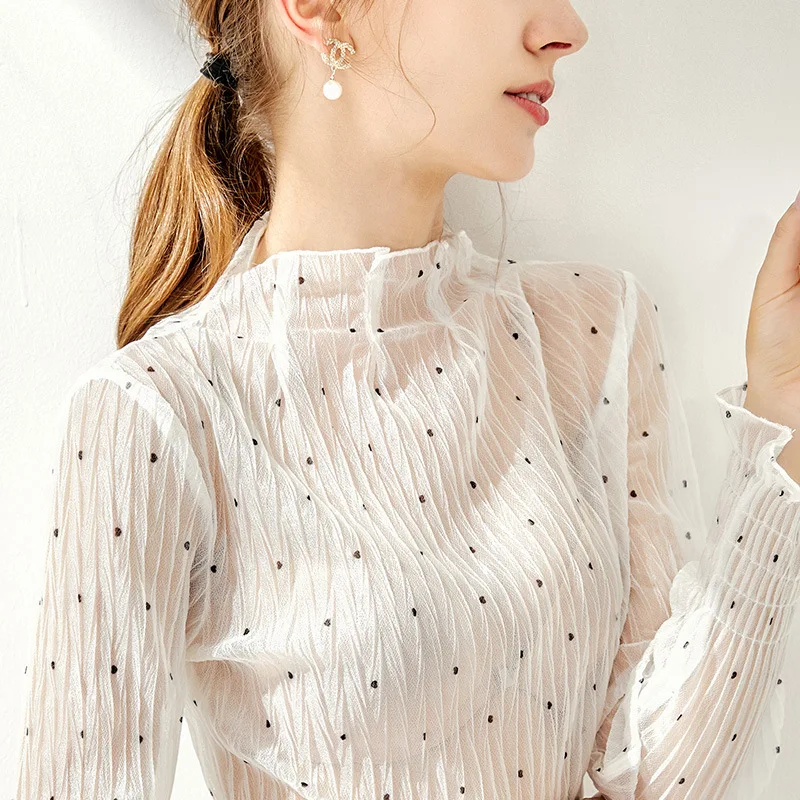 

Chiffon shirt in Europe with long sleeves in autumn 2020