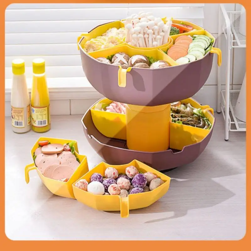 Вращающаяся на 360 ° дренажная корзина пластиковая Горячая емкость с несколькими