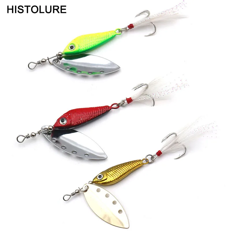 

1Pcs12g 15g spinner Spoon Metal Bait Fishin Lure Sequins Crankbait Spoon baits for Bass Trout Perch pike rotating Fishing