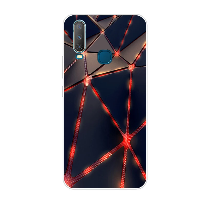 Черный 6,35 ''для Vivo Y17 Y15 Y 12 y 3 чехол мягкий TPU телефон крышка для Vivo Y 17 Y 15 Y 12 y 3 задняя крышка чехол силиконовый Coque Cool Funda - Цвет: Черный