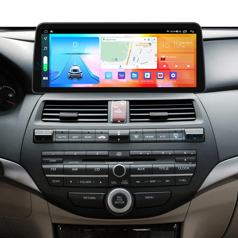 

12.3 INCH Car Radio For Honda Accord 8 2008-2012 Android 10.0 Multimedia GPS Navigation Stereo CarPlay WiFi 4G BT Touch Screen