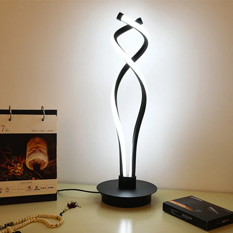 

Fashion Dimmable Desk Table Night Light Novelty Minimalist Art LED Table Lamps Bedroom Bedside Office Student Reading Light