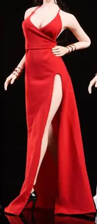 red dress only WOOM TOYS C1901 1/6 масштаб ada Wong платье набор Модельное платье Красный ковер вечернее платье подходит для женщин тело женщина голова Лепка - Цвет: red dress only