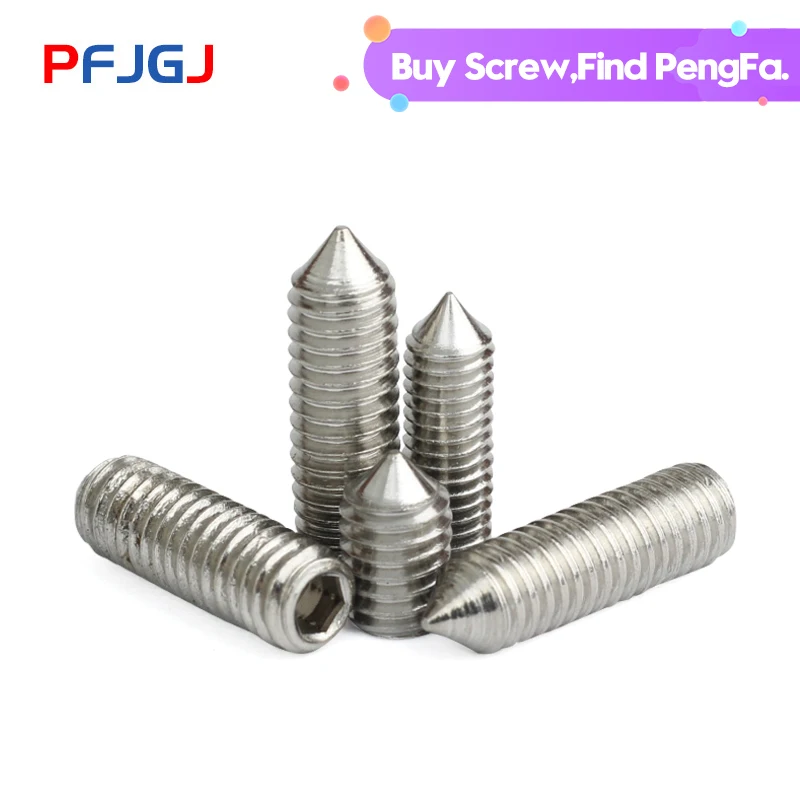 Сверкающий винт Peng Fa 304 с шестигранным хвостовиком GB78 метр DIN914 верхний