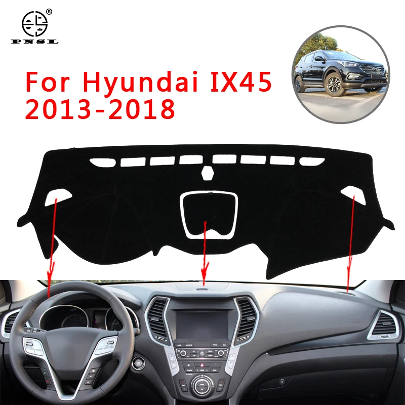 PNSL крышка приборной панели автомобиля Даш коврик ковёр для Hyundai IX45 2013 2014 2015 2016 2017