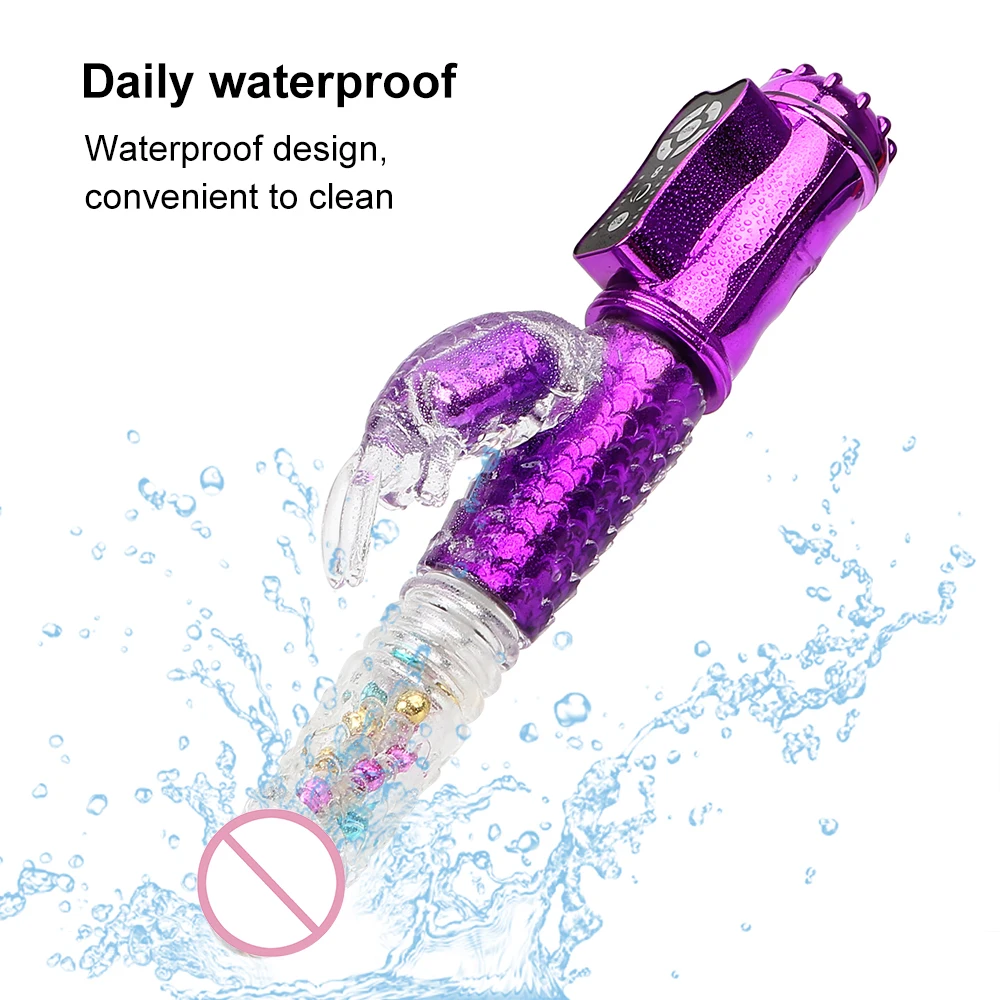 Большой фаллоимитатор OLO Rabbit вибратор с поворотом на 360 градусов секс игрушки для