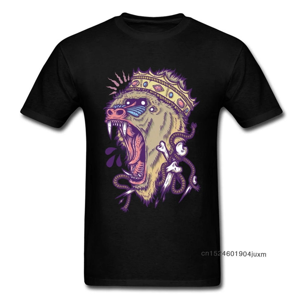 Мужская футболка Crazy с персонажами из мультфильмов принтом обезьяны персонажей