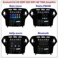 Android 90 104 inch vertical screen car gps radio bt navigation player for ford Mondeo 2007-2010 carplay 4G 64G WIFI 4G 8 Core