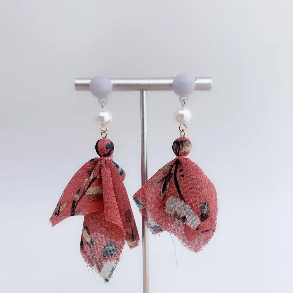 Новые серьги из железной пряжи с искусственным жемчугом Модные Ювелирные