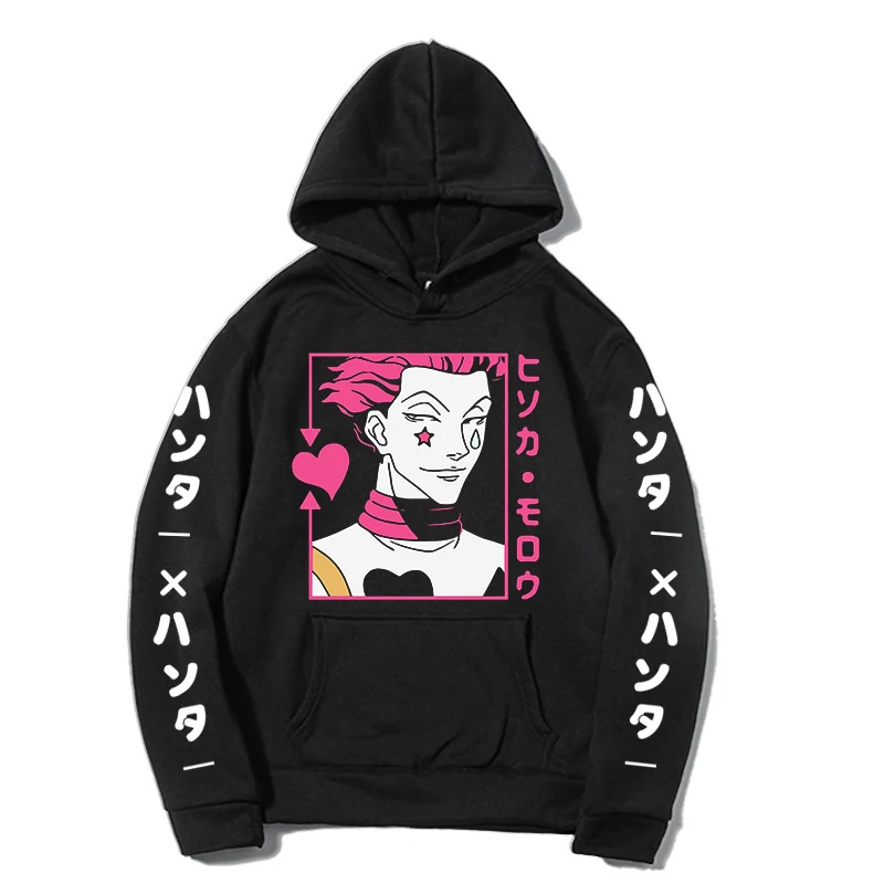 

Hoodies Hip Hop Anime Pullovers Tops Loose Hunter X Hunter Long Sleeves Autumn Unisex
