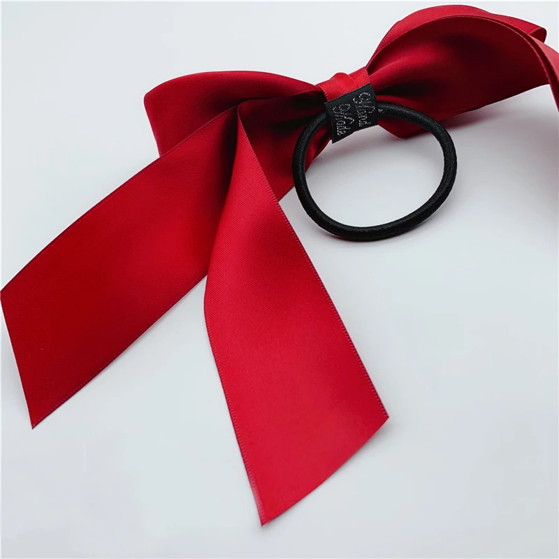 Женская резинка для волос с красным бантом| |