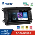 Автомагнитола Hikity, 2 Din, 7 дюймов, HD, Android 8,1, GPS, Wi-Fi, FM-навигация