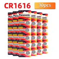 original panasonic 30pcs cr1616 coin cell button 3 v batteries for watch dl1616 br1616 ecr1616 5021lc l11 l28 for pda mp3 player