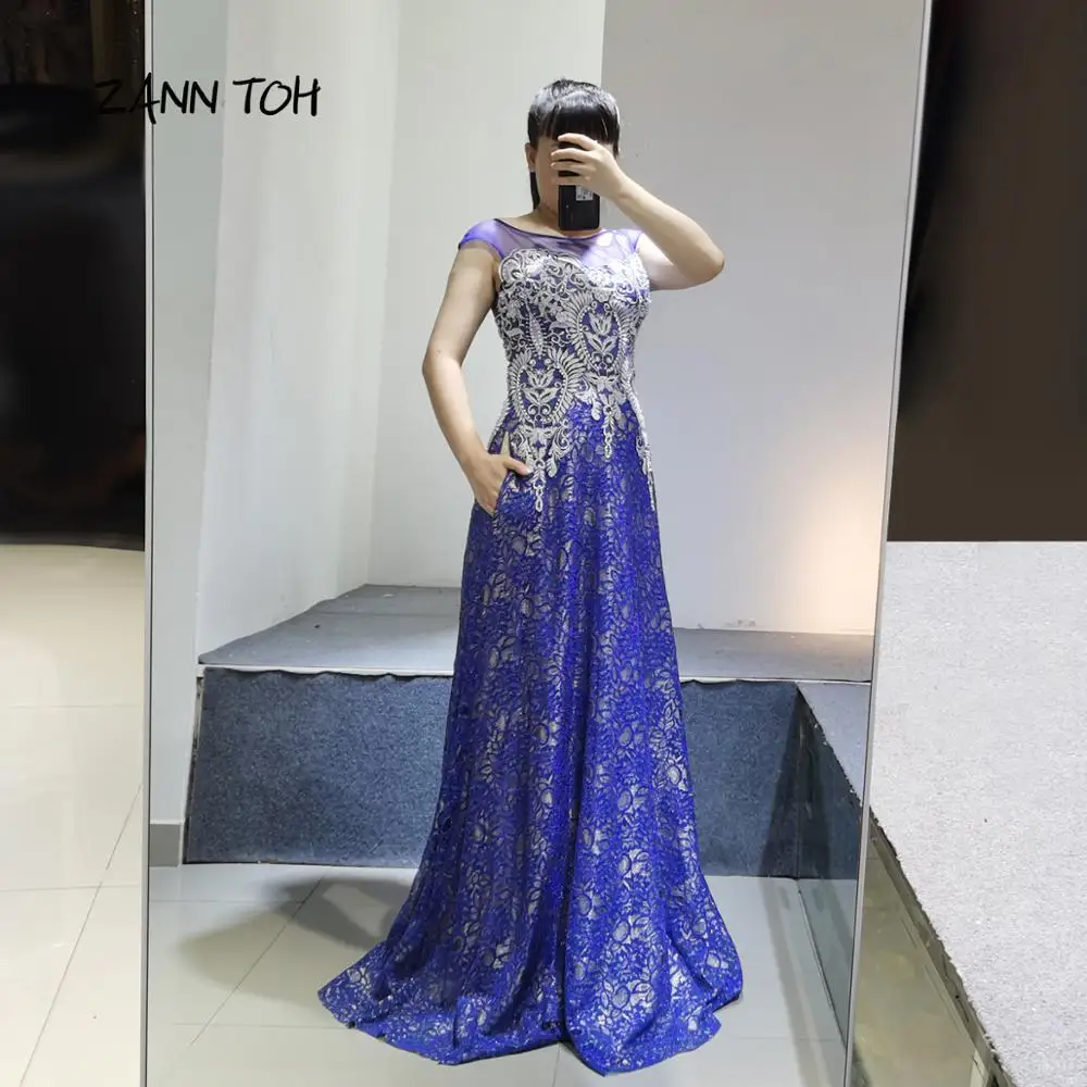 Вечерние платья 2020 с круглым вырезом и вышивкой для женщин Robe De Soiree | Свадьбы