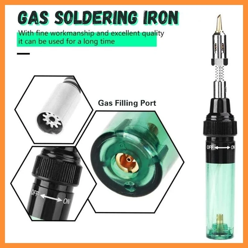 4 In 1 Portable Soldering Iron Kit Welding Pen Burner Blow Torch Gas Cordless Butane Tip Tool Accessories | Инструменты