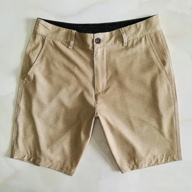 Мужские пляжные шорты 2021 модные брендовые эластичные Разноцветные Повседневные