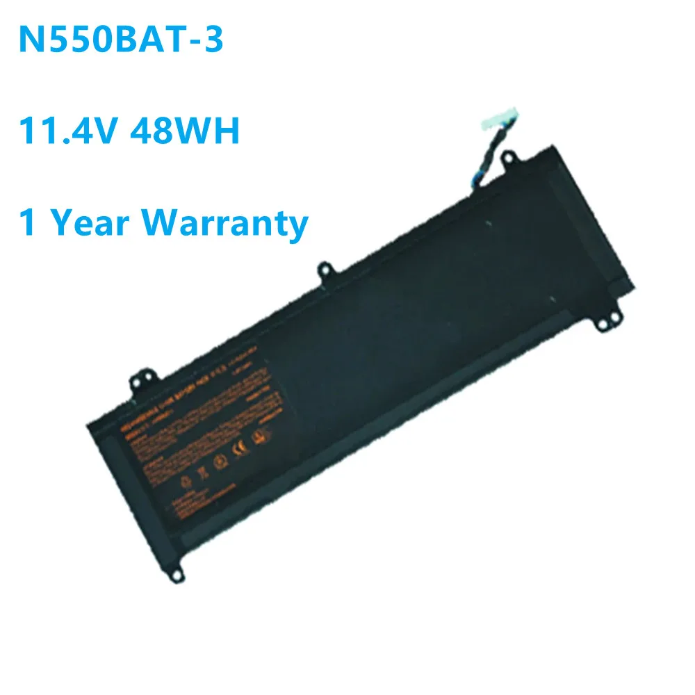 

N550BAT-3 Laptop Battery For Clevo N550RC N550RN/RC N551/RN/RC F57-D1/D2/D3/D4/D5R 6-87-N550S-4E42 N550BAT-3 11.4V 48WH