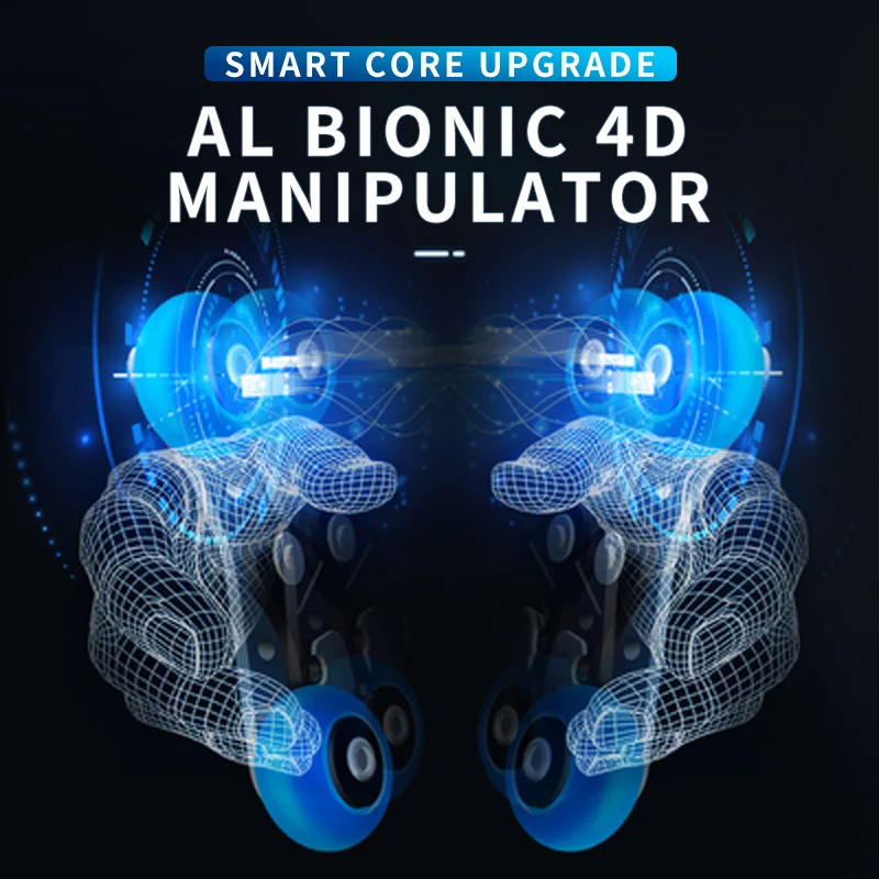 Роскошное умное Полноразмерное массажное кресло для шиацу с нулевой гравитацией