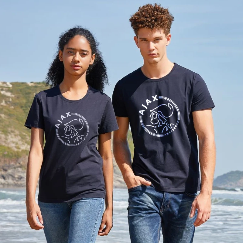 Футболка Ajax мужская оверсайз с коротким рукавом модная тенниска программатором