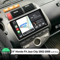 android10 0 intelligent car systems 9 inch bluetooth 5 1 with gps and rear camera for honda fit jazz city 2002 2008%ef%bc%88left drive%ef%bc%89