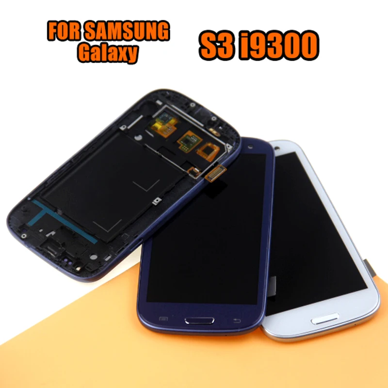 ЖК-экран S3 для SAMSUNG Galaxy i9300 сменный дигитайзер сенсорного экрана с рамкой |