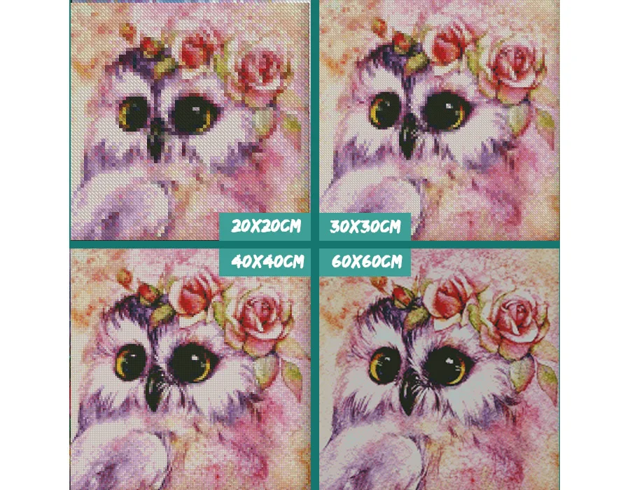 Животные алмазная живопись вышивка крестиком домашний Декор 3D DIY мультфильм сова