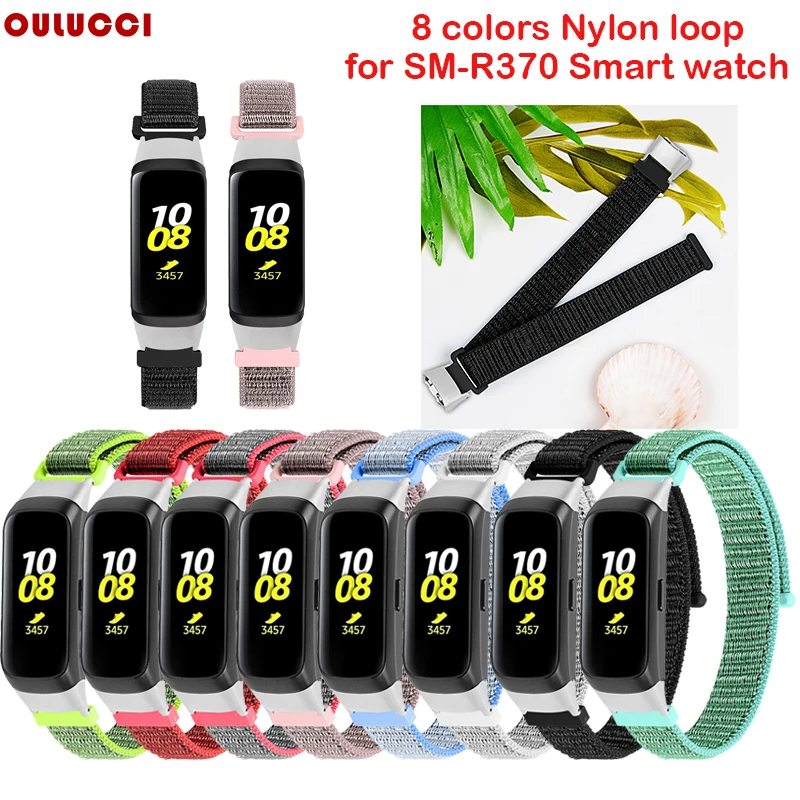 OULUCCI мягкая нейлоновая Спортивная петля сменный ремешок для часов для samsung Galaxy fit sm-r370 Ремешок Браслет