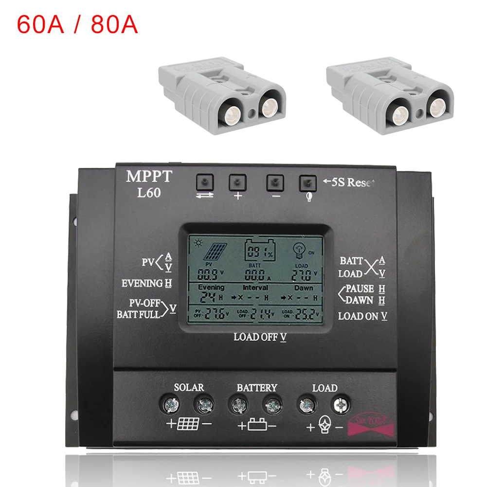 Контроллер заряда на солнечных батареях с 3 таймерами и 2 штекерами|Солнечная