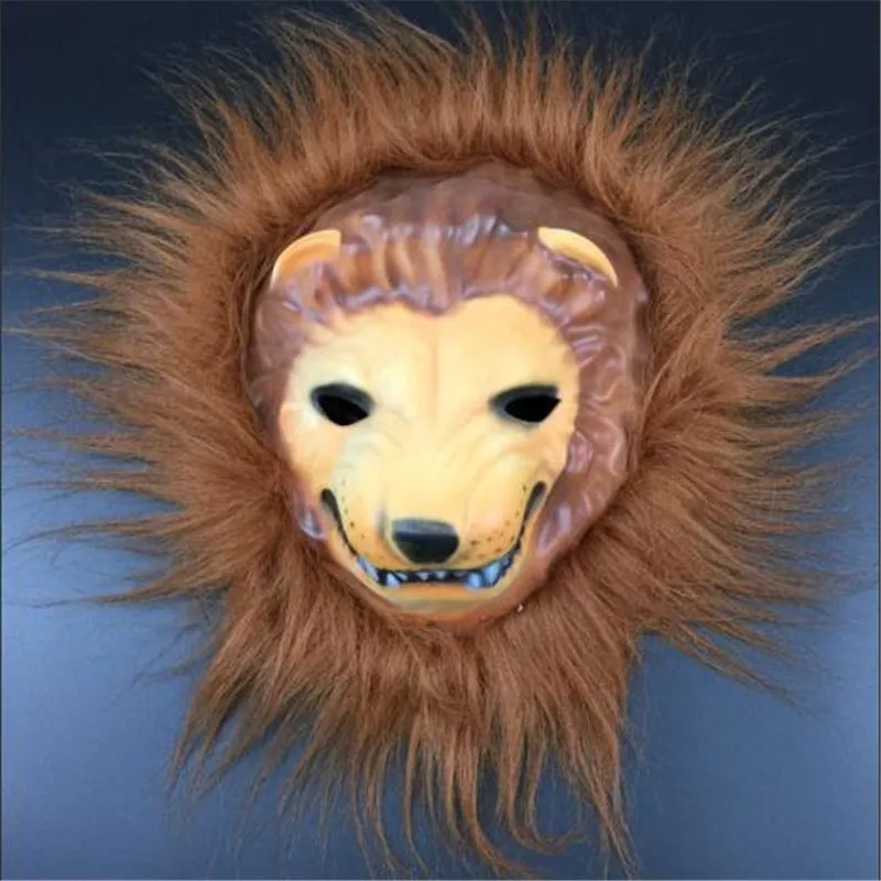 Маска для косплея на Хэллоуин новый костюм Реалистичная меховая грива латексная