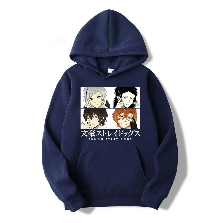 

2021 Japanese Anime Bungou Stray Dogs Fashion Graphics Hoodie Sweatshirt New Men Casual Style Hoodies Male Harajuku Hooded Hoody
