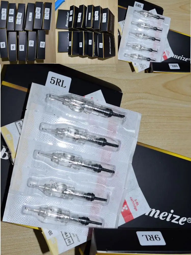 Картридж иглы татуировки 100 шт. RL Одноразовые стерилизованные Профессиональные