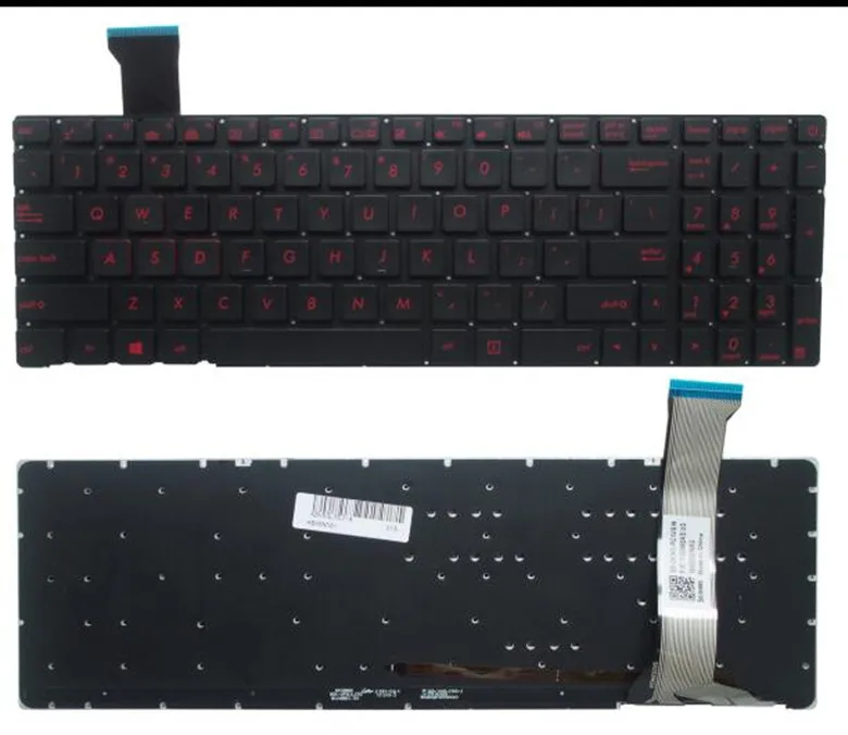 Новинка для ASUS G552V G552VW G552VX FZ50JX GL752VW клавиатура с красной подсветкой США|Клавиатуры